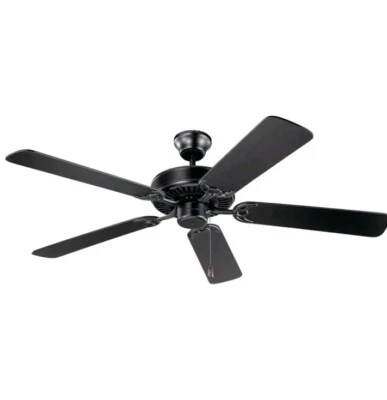 Kichler Basics Pro Premier Ceiling Fan LED 52" Blade Sweep, Satin Black *NEW/OB* - Image 1 of 4