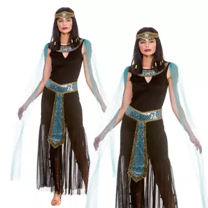 Adults Princess Cleopatra Costume Egyptian Fancy Dress Ladies Outfit UK 6-24 - Picture 1 of 5