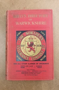 KELLY'S DIRECTORY of Warwickshire 1928, SCARCE with coloured map. - Picture 1 of 5