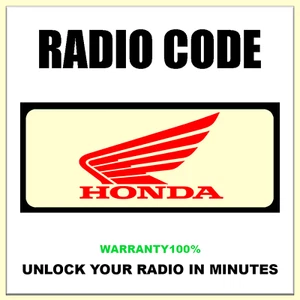 HONDA RADIO CODES UNLOCK ACCORD CITY CIVIC CR-V COD STEREO PINCODE SERVICE - Picture 1 of 6