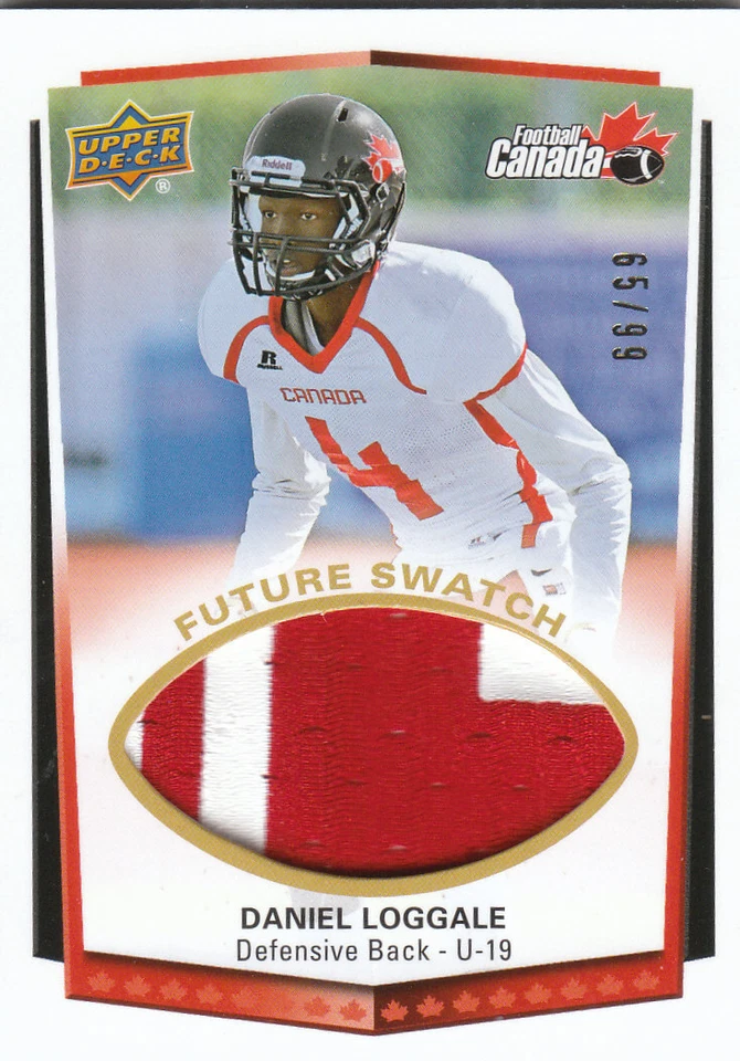 2015 Upper Deck USA Football Future Swatch Patch #138 DANIEL LOGGALE #65/99 - Image 1 of 1