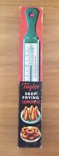 Vintage Original Taylor Deep Frying Thermometer Original Box Instruction Booklet