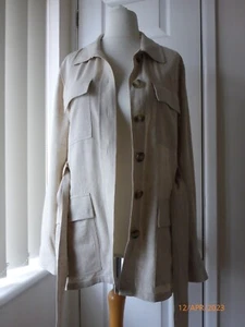H&M beige safari style jacket size S - Picture 1 of 5