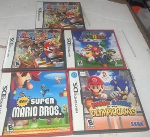 Nintendo DS Super Mario Bros Empty Game Cases Lot Of 5 No Games Box Only