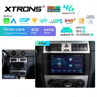 8" Autoradio Android 14 4G+64GB GPS Navi WIFI Für Mercedes CLK-Klasse C209 A209 - Bild 1 von 4