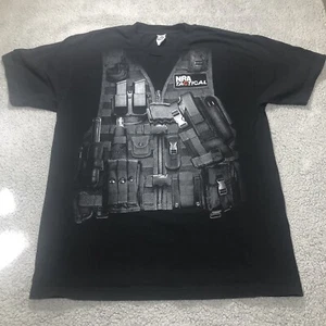 Camiseta negra táctica NRA para hombre talla grande etiqueta Alstyle - Imagen 1 de 11