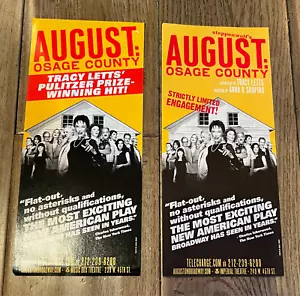 August Osage County Broadway Play Flyer Ad Tony Winner Tracey Letts - Picture 1 of 1