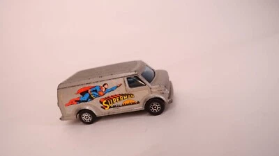 VINTAGE 1970s CORGI JUNIORS SUPERMAN SILVER CHEVY SUPERVAN US VAN 1:64 GT BRITAN — 第 1/3 张图片
