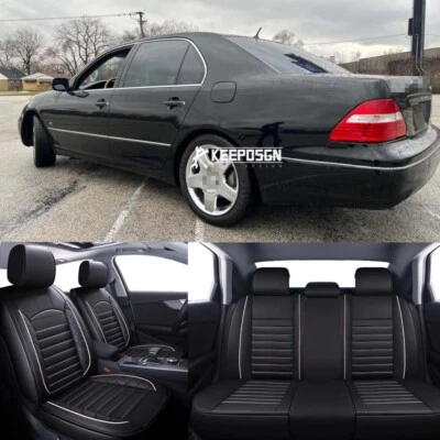 Juego completo de fundas de asiento de coche de 5 asientos para Lexus LS430 LS460 LS500 Foto 1 de 4