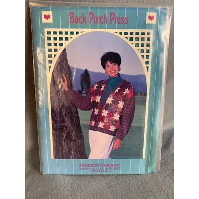 Back Porch Press Misses Stardust Cardigan Sewing Pattern Sz 6 to 22 Gail E Abelo - Image 1 of 4