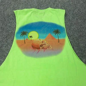 Stussy Pyramid Tank Top Mens XL Green Sleeveless T-Shirt - Picture 1 of 8