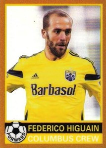 2014 Topps Chrome MLS 1976-77 Topps Footballers Minis Gold Parallel #'d to /50