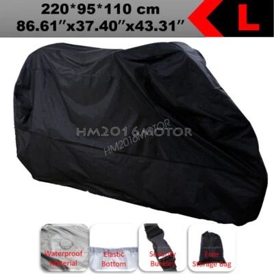 L Motorcycle Cover Protector For Kawasaki Ninja ZX EX 250 300 600 750 900 1000 - Image 1 of 4