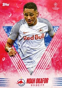 ✅ Set curato Topps Alphonso Davies #45 Velocity | Noah Okafor - FC Salzburg - Foto 1 di 1