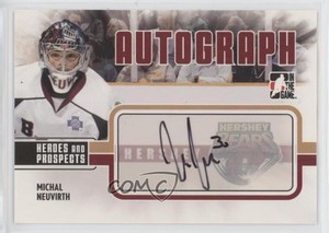 2009-10 ITG Heroes and Prospects Auto Michal Neuvirth #A-MN Rookie Auto RC
