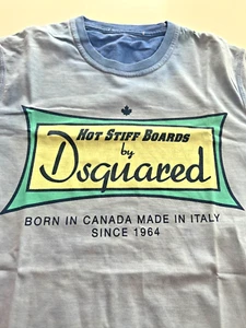 dsquared2, tshirt " HOT STIFF", S,blau/lila - Bild 1 von 2