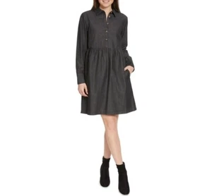 Nine West Women's Soft Denim Pockets Dress XL - Picture 1 of 3