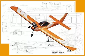 Carl Goldberg Model Airplane Plans (RC): TIGER 2 61" Wingspan for .35-.50 - Picture 1 of 4