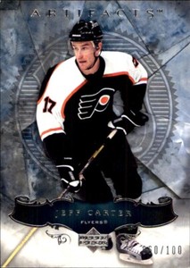 2006-07 Upper Deck Artifacts SILVER #30 Jeff Carter SERIAL #60/100 PHILADELPHIA