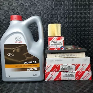 KIT DE SERVICIO ORIGINAL TOYOTA PRIUS 2009 A 2015 MODELO 1,8 L 0W20 ACEITE Y FILTROS - Imagen 1 de 6