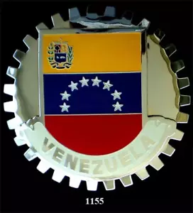 AUTO KÜHLERGRILL EMBLEM ABZEICHEN - VENEZUELA (FLAGGE) - Bild 1 von 2