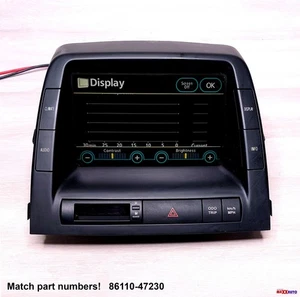 2006-2009 TOYOTA PRIUS MFD INFORMATION RADIO DISPLAY TOUCH SCREEN 86110-47230 - Picture 1 of 8