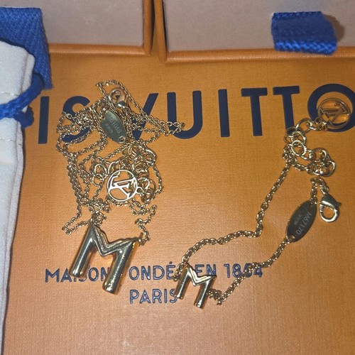 LOUIS VUITTON（LV） Louis Vuitton Bracciale Collana Iniziale a Forma di M m8_0713