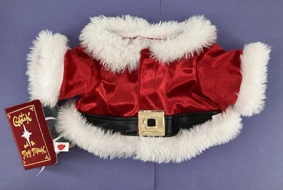 Build A Bear Santa Claus Traje Abrigo Chaqueta Ropa de Navidad y Peluche Libro BABW Foto 1 de 4