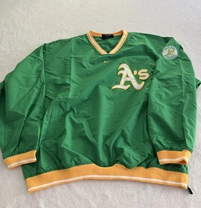 Oakland Athletics Nike Cooperstown Collection MLB Pullover Jacket 2XL - Picture 1 of 7