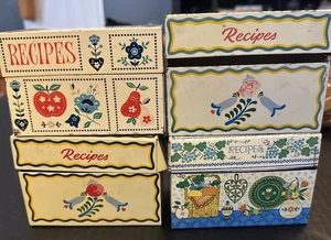 Vintage Sammlung Metall Rezept Karten Halter Box mit Deckel Stylecraft 1 Punze - Bild 1 von 10