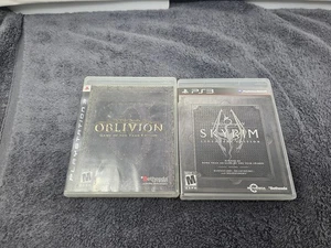 Lotto The Elder Scrolls PS3 - Oblivion & Skyrim - GOTY Legendary Completo Testato - Foto 1 di 4