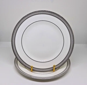 Waterford Carina Platin Salatteller 8 1/8" Neu mit Etikett 2er Set EINGESTELLT - Bild 1 von 6