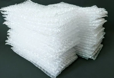 100 - 5"×8"  Bubble Out Protective Clear Pouches Bags Non Sealing - Image 1 of 4