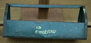 Caja de herramientas de metal verde vintage Amsco Hand-E-Toter 18"L X 6"W X 8"H - Imagen 1 de 6