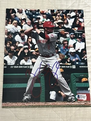 Zack Cozart Signed Autographed 8x10 Photo Cincinnati Reds Beckett COA - Image 1 of 2