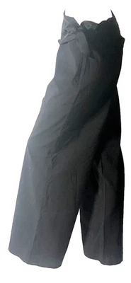 Pantalones de pierna ancha negros ATTENTION para mujer talla 4 tiro medio lazo cintura elegantes Foto 1 de 4