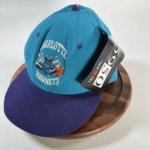 NWT VINTAGE 1990s CHARLOTTE HORNETS 100% WOOL MADE In USA FITTED HAT Cap Size 7 - Picture 1 of 11