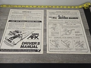 Vintage AFX Aurora G-Plus Drivers Manuals Lot 1974 1979 USA Repair Maintenance - Picture 1 of 13