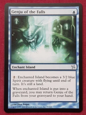 Magic The Gathering BETRAYERS OF KAMIGAWA GENJU OF THE FALLS blue card MTG - Image 1 of 2