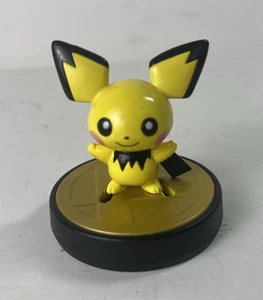 Nintendo Pikachu Amiibo For Super Smash Bros Base With Pichu Japan Figure - Picture 1 of 5