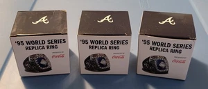 Atlanta Braves World Series 1995 Replica Ring Set (Smoltz/Glavine/Maddux) SGA - Bild 1 von 11