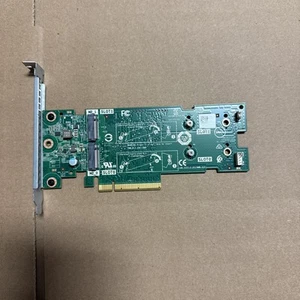 M7W47 Dell Boss Boot Optimized PCI-e M.2 SSD Adapter Card 0M7W47 W/ Long Bracket - Bild 1 von 2