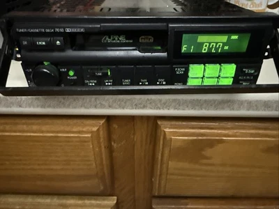 Alpine 7618 Cassette Car Radio Fm Tuner CD  Shuttle Changer Controller Security - Image 1 of 4