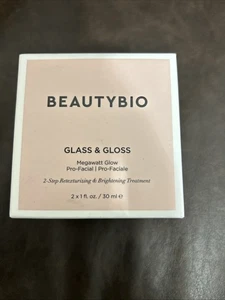 BeautyBio Glas & Glanz 2-stufige retexturierende & aufhellende Profi-Gesichtsbehandlung 2x 1 flüssige Unzen - Bild 1 von 5