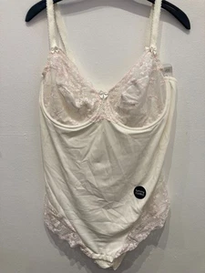 Evans Ivory Shapewear Bodysuit Underwired Non-padded Size 44C - Picture 1 of 7