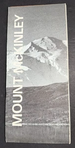 Folleto de mapa vintage del Parque Nacional Mount McKinley Alaska - Imagen 1 de 4