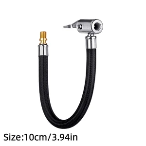 10cm Car Air Tyre Chuck Inflator Pump Extension Hose Adapter Pipe Tool - Picture 1 of 5