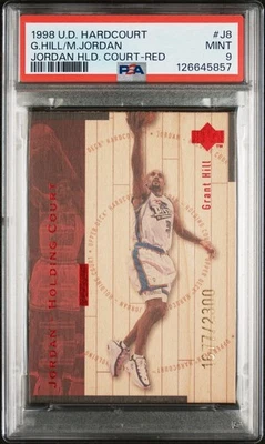1998 UD HARDCOURT JORDAN HOLDING COURT RED JORDAN HILL /2300 PSA 9 - image 1 of 3