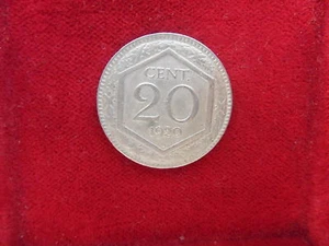 VITTORIO EMANUELE III 20 CENT 1920 HEXAGON RARE cod. VITTEMAIII-79 - Bild 1 von 1