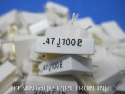 100 condensadores de caja de película metalizada radial PLESSEY: 0,47uF 5 % 100 V Dynaco 260474 Foto 1 de 4